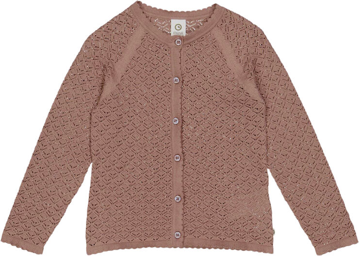 Müsli by Green Cotton Knit scallop cardigan Daydream