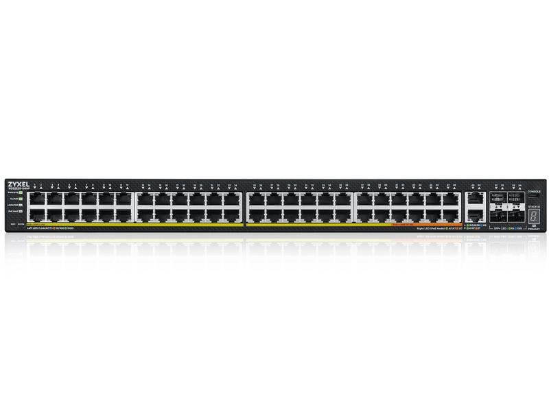 Zyxel PoE  Switch XGS2220-54HP 54 Port 48-Port GbE L3 Access PoE  Switch mit 6 10G Uplink (600 W)