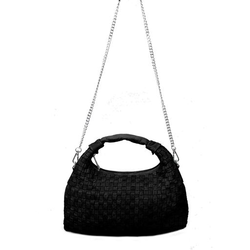 Núnoo Dandy Braided Washed Crossbody, Black