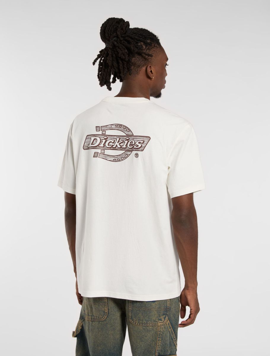 Dickies Wood Logo Tee Egret