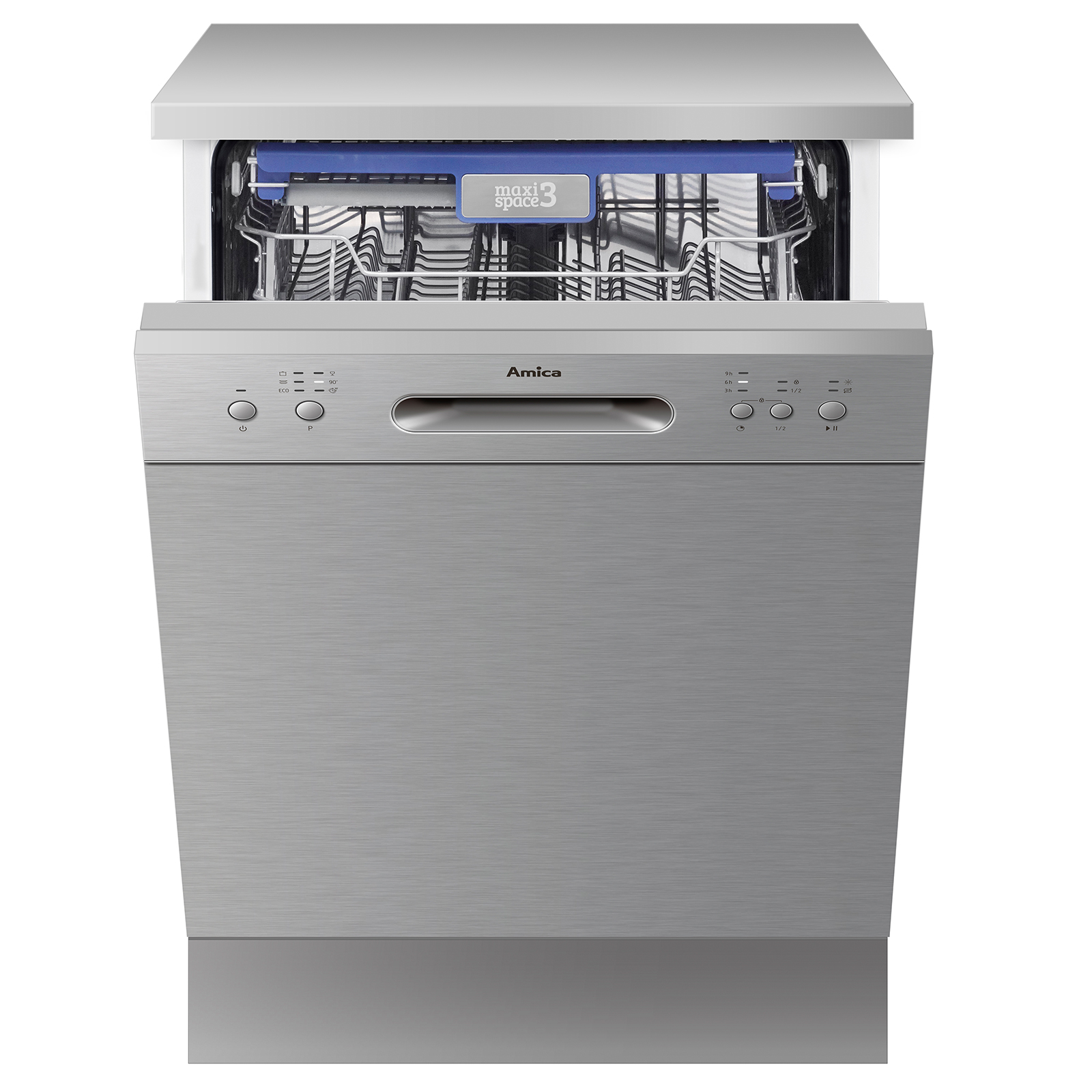 AMICA Stand-Geschirrspüler GSP 14755-1 E - Edelstahl - 60 cm - E