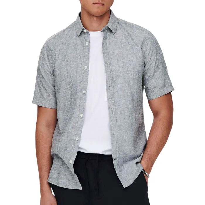 Only & Sons Caiden Solid Linen Overhemd Heren
