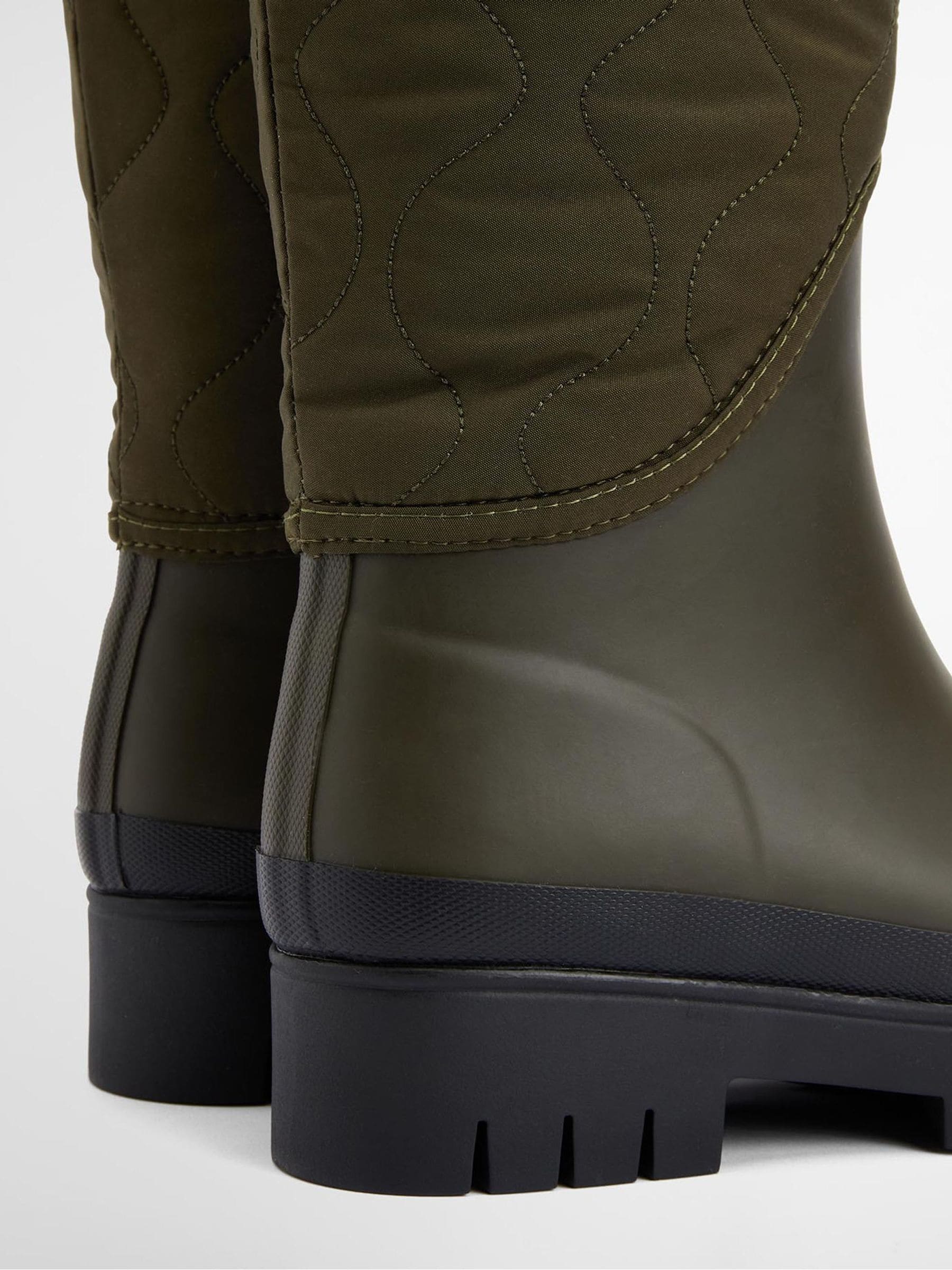 Groen - Barbour® Marnie Quilted Tall Wellington Boots