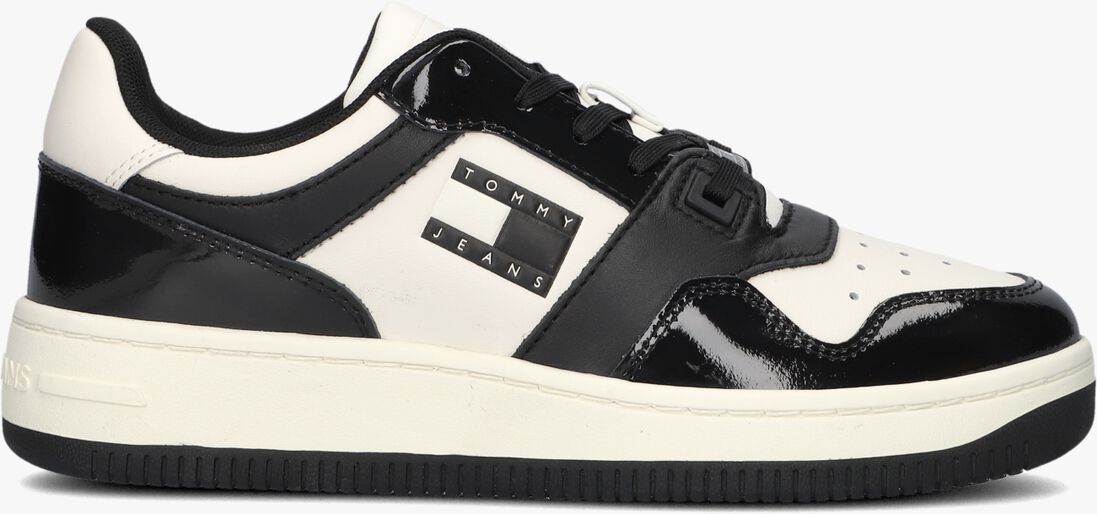 TOMMY JEANS zwarte tommy jeans lage sneakers tjw retro basket
