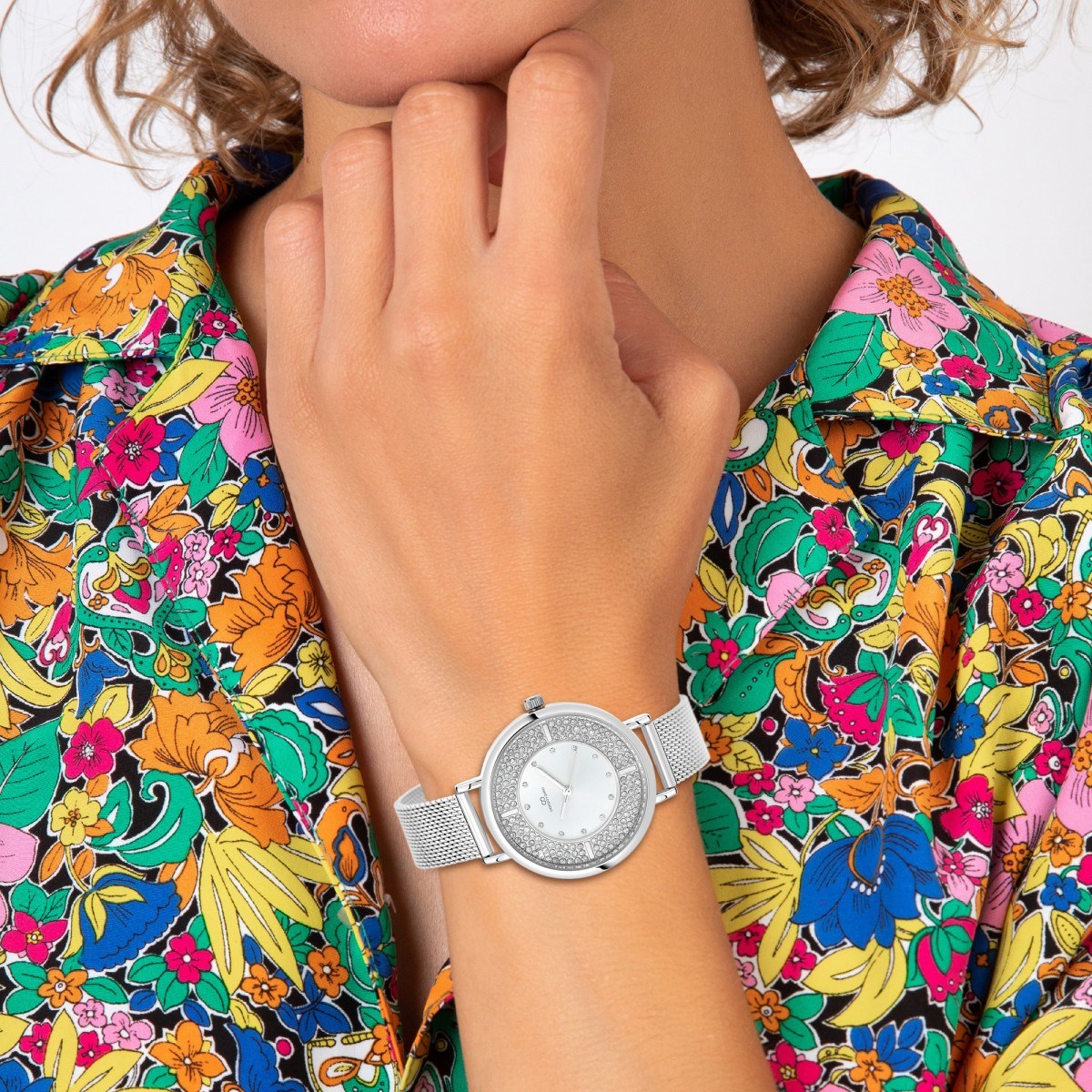 Montre Manuela élégante ornée de Cristaux scintillants SC Crystal