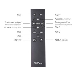 Paul Neuhaus LED Deckenlampe PURE-LINES 110 x 30 cm alufarbig