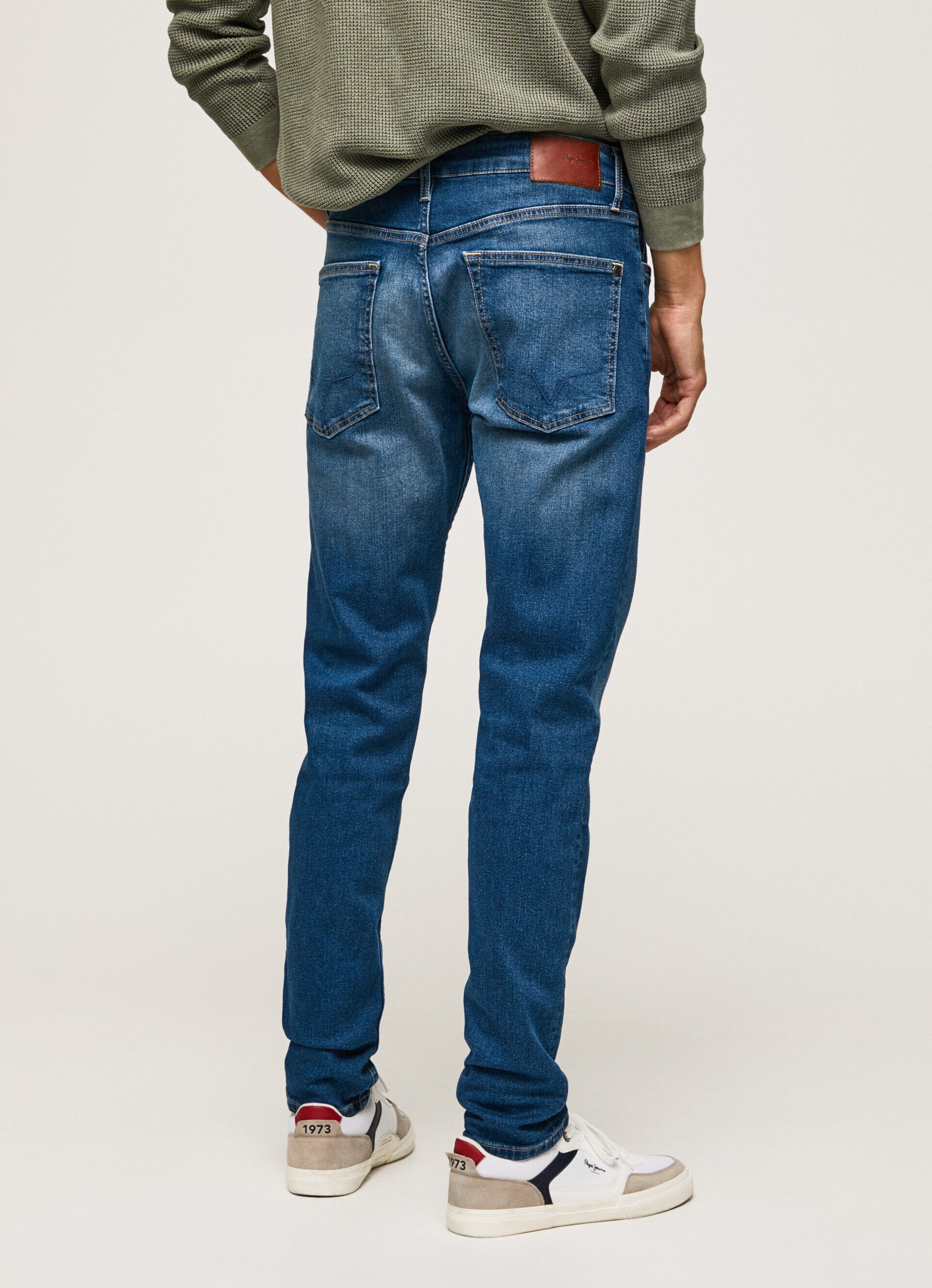 Calça jeans Stanley, corte e cintura regulares - jeans