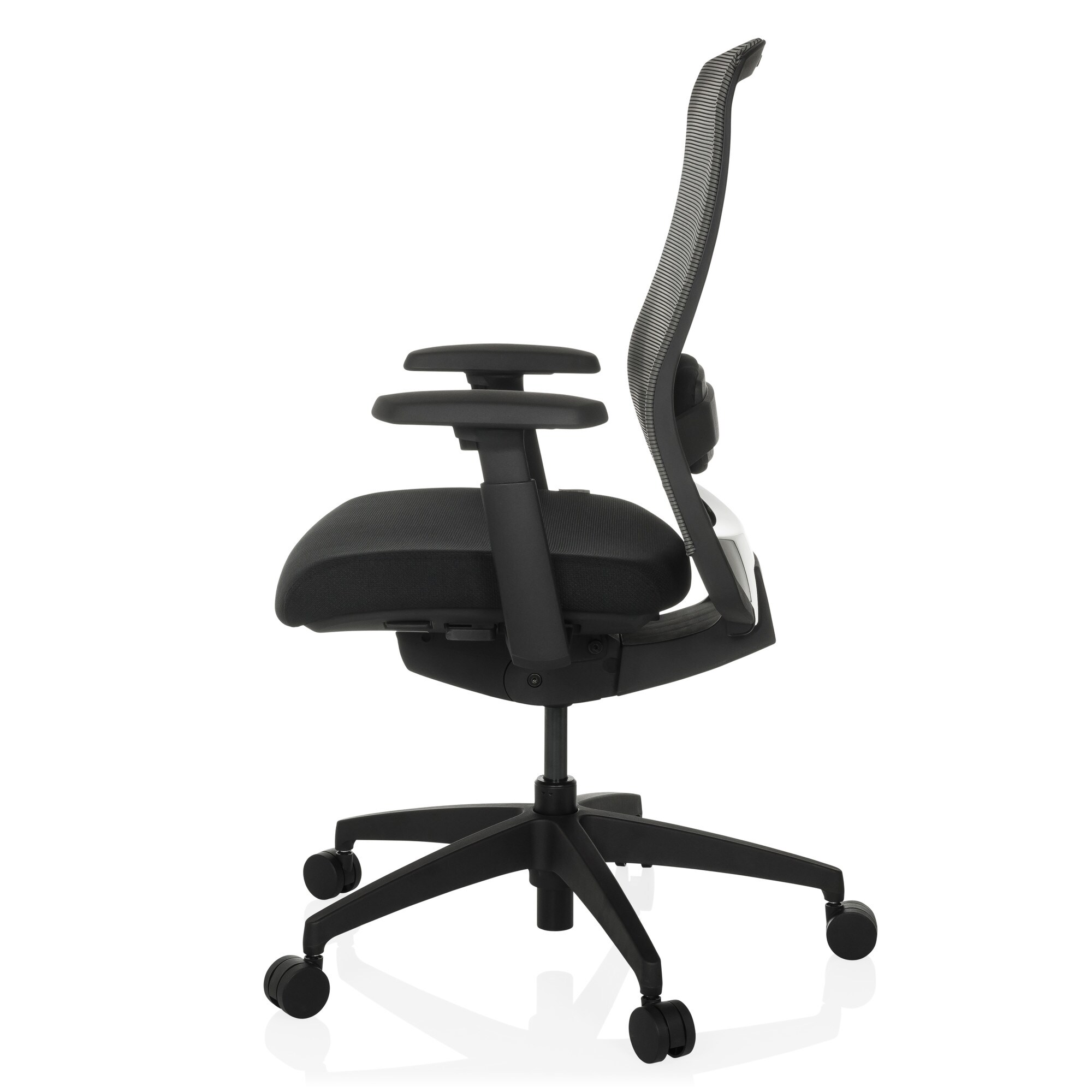Profi Bürostuhl COLORE Stoff/Netzstoff mit Armlehnen (höhenverstellbar) hjh OFFICE