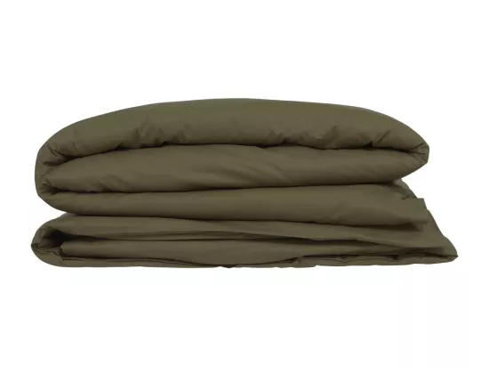 Housse de couette 2 Personnes en Coton Vert Kaki 240 x 220 cm