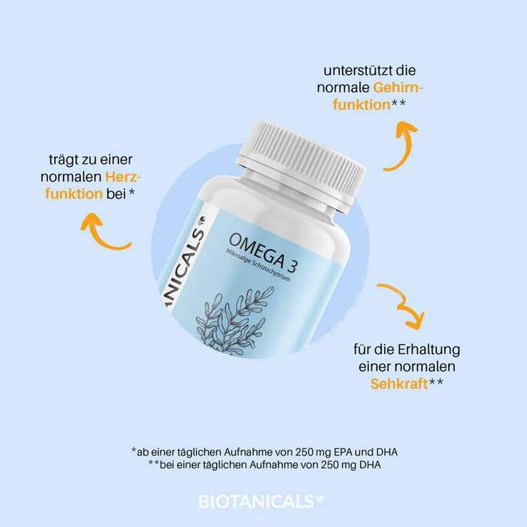 Biotanicals Omega-3 aus Algen vegan plant-based, 120 St