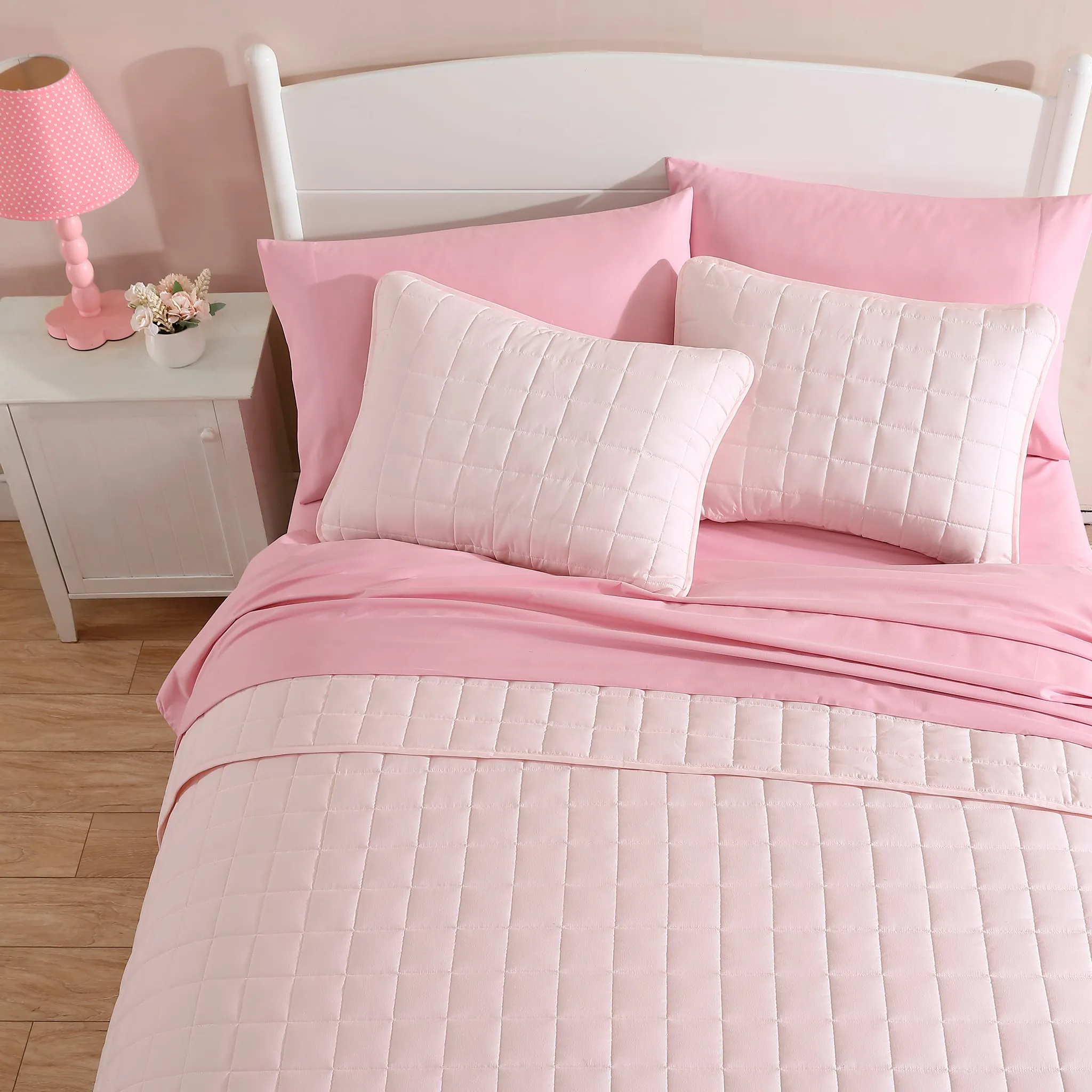 Origami Maison Courtepointe Lit DoubleGrand - Rose
