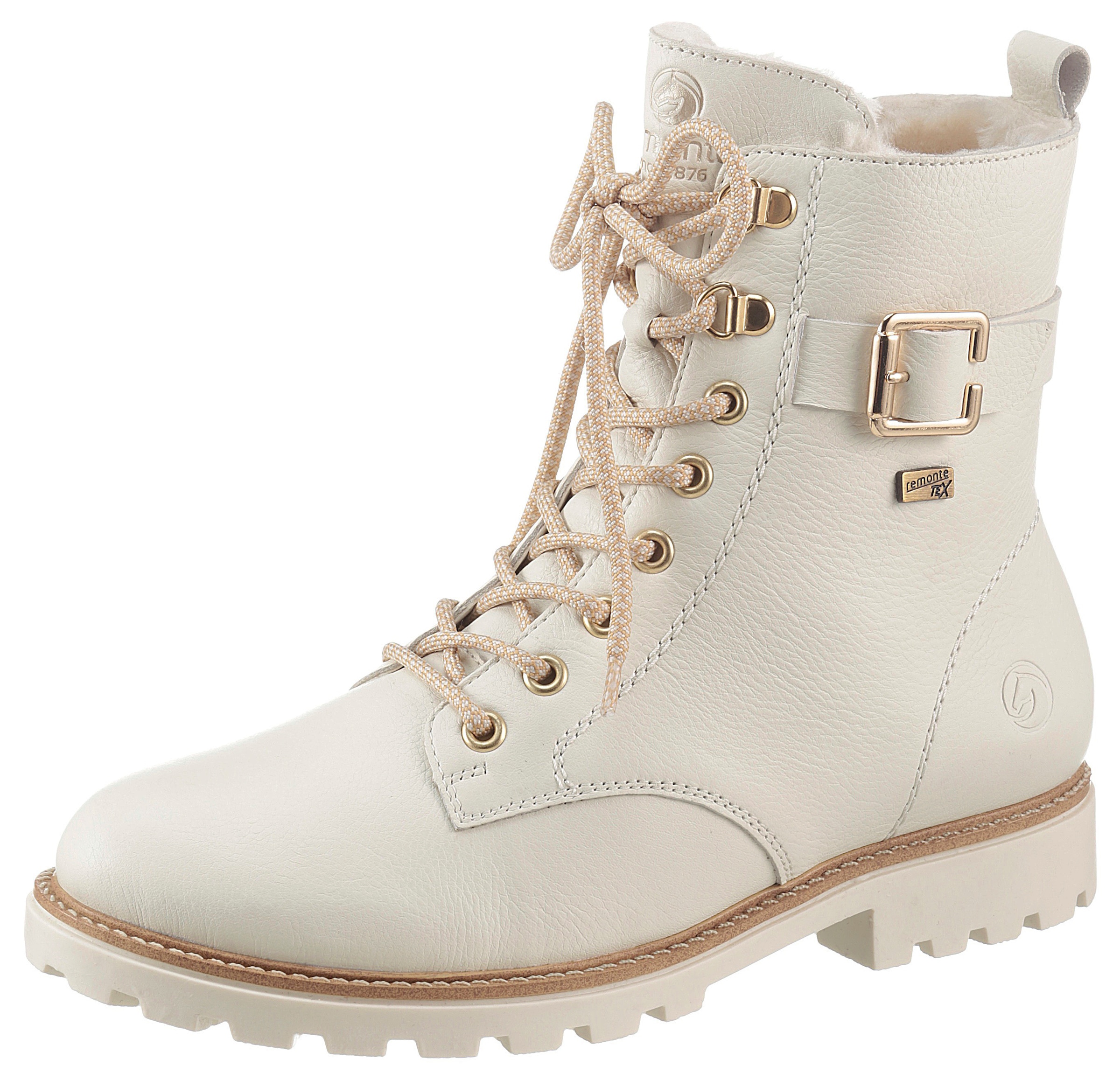 Remonte Winterboots  , Blockabsatz, Schnürboots, Outdoorschuh mit Zierschnalle