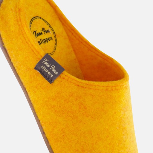 Toni Pons Pantoffels Mona geel Vilt