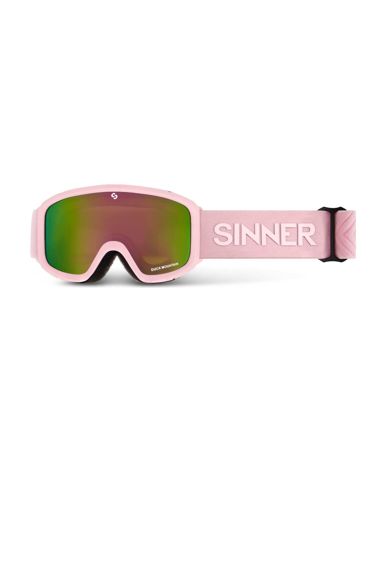 Sinner Jongens/meisjes skibril Duck Mountain lichtroze (lens roze)