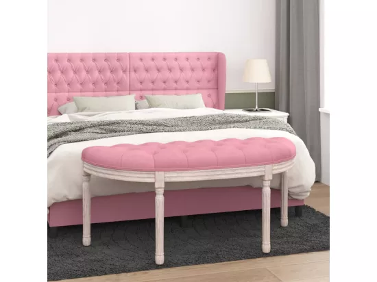 Banc Rose 110,5x45x49 cm Velours