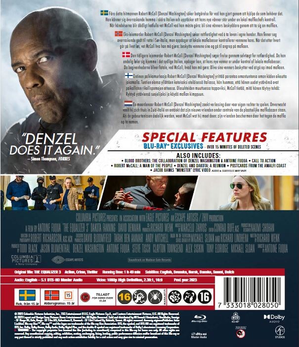 The Equalizer 3 - Blu-Ray