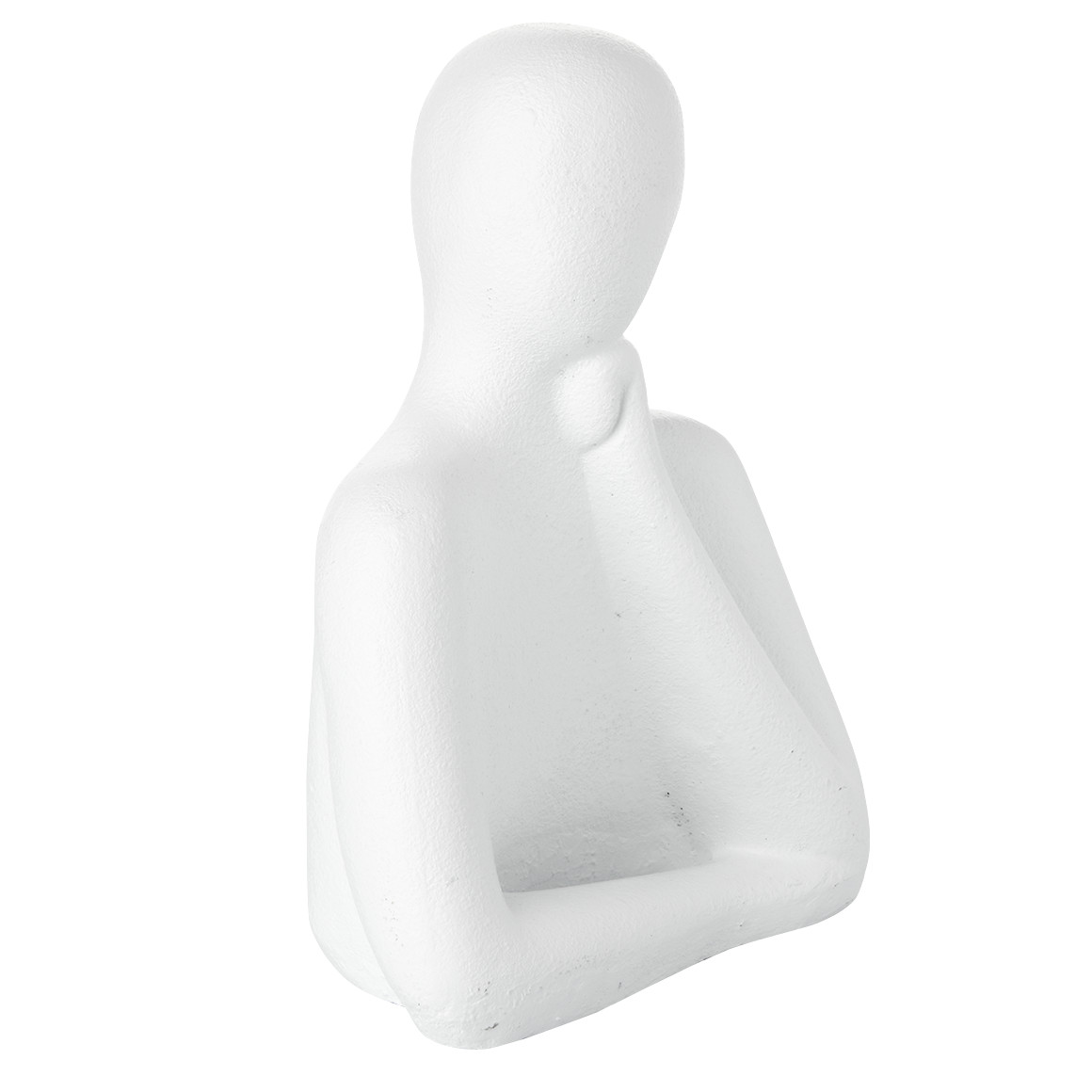 My Home Große Deko-Figur aus Zement weiss