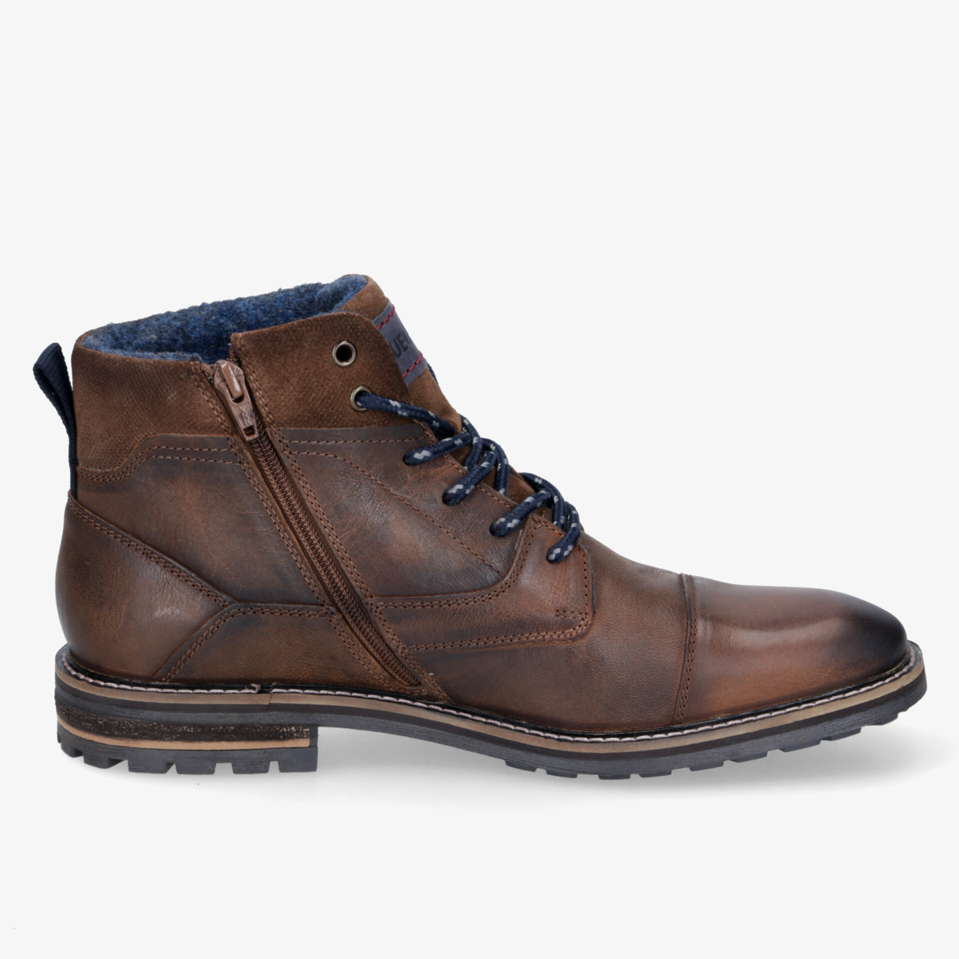BLUE COX Herren Stiefeletten cognac