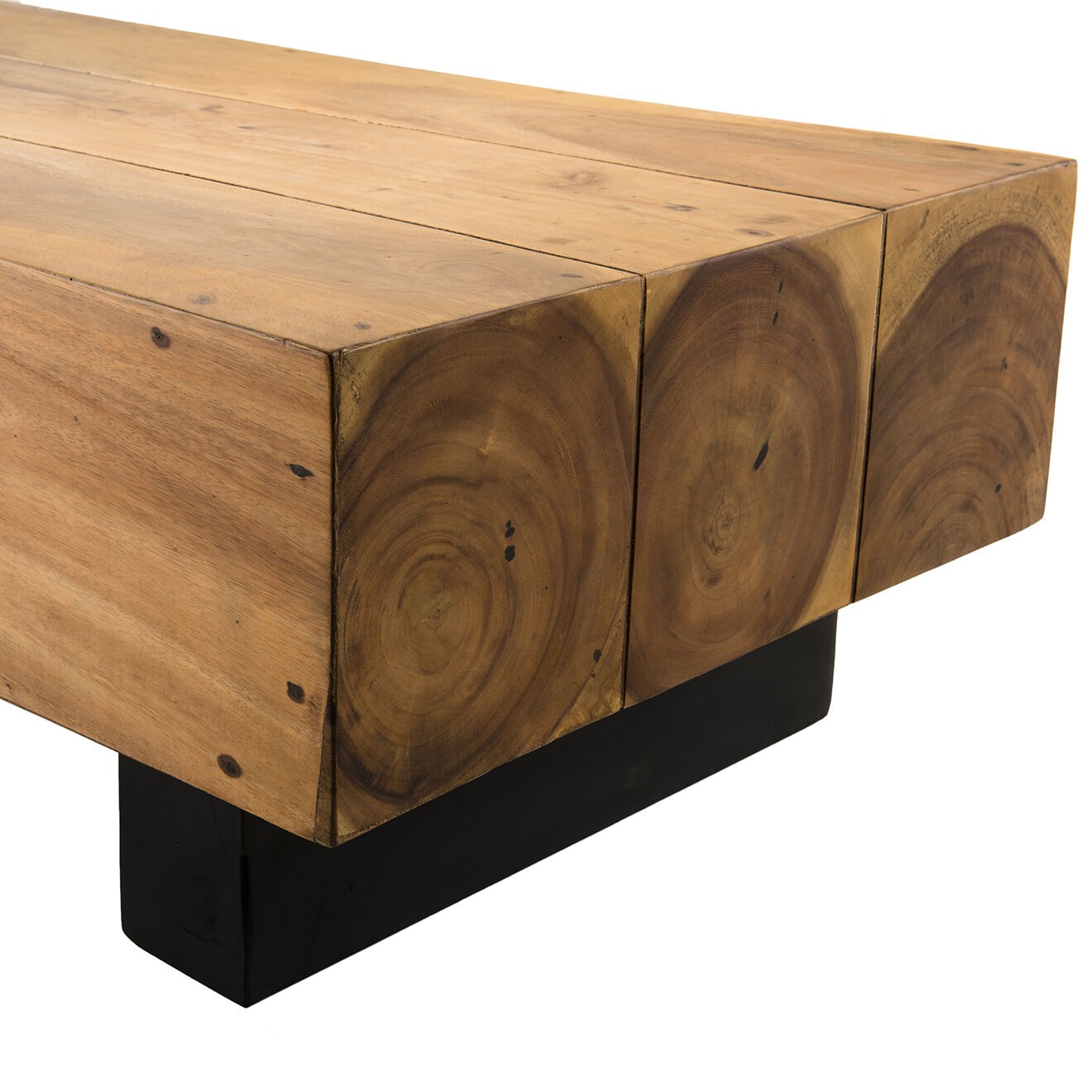 Macabane Table basse Suzy bois - 120x60x36 cm