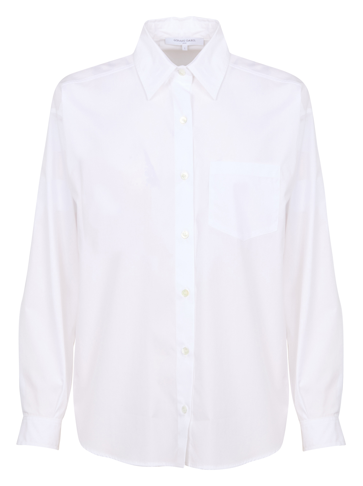 CASTILLE - Chemise droit en popeline de coton | Blanc