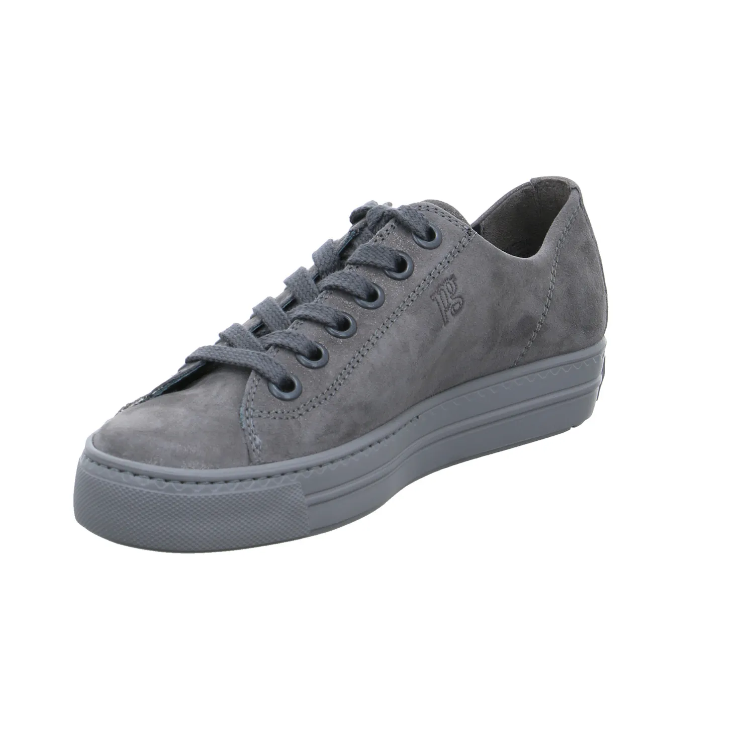 PAUL GREEN Sneaker Grau Leder