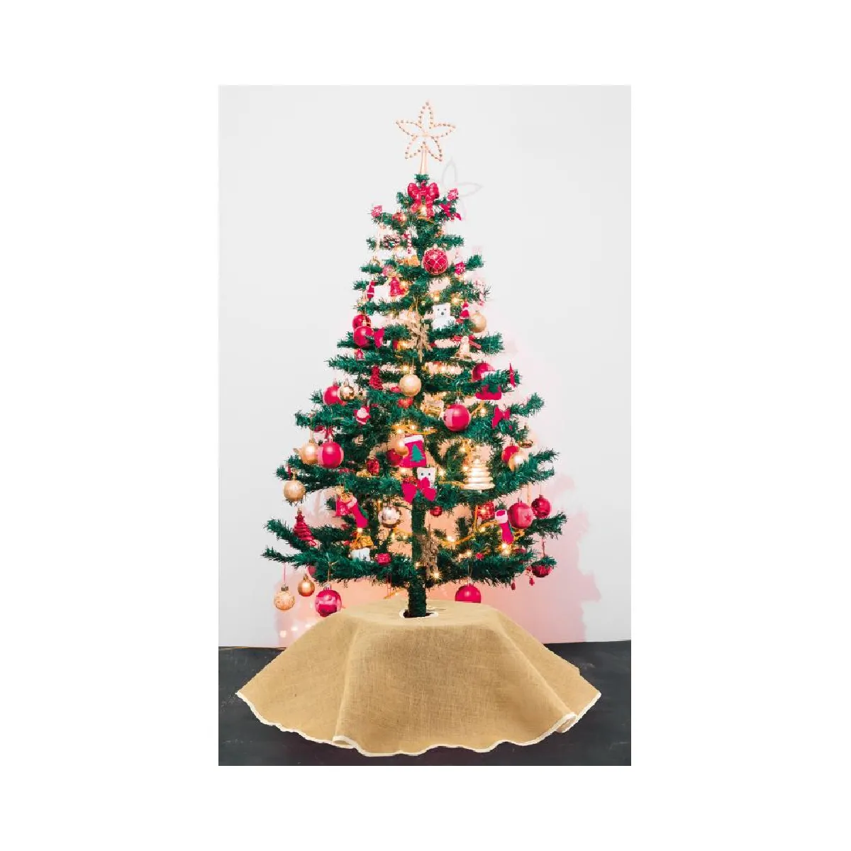 Aubry Gaspard Cache-pied de sapin en jute naturel