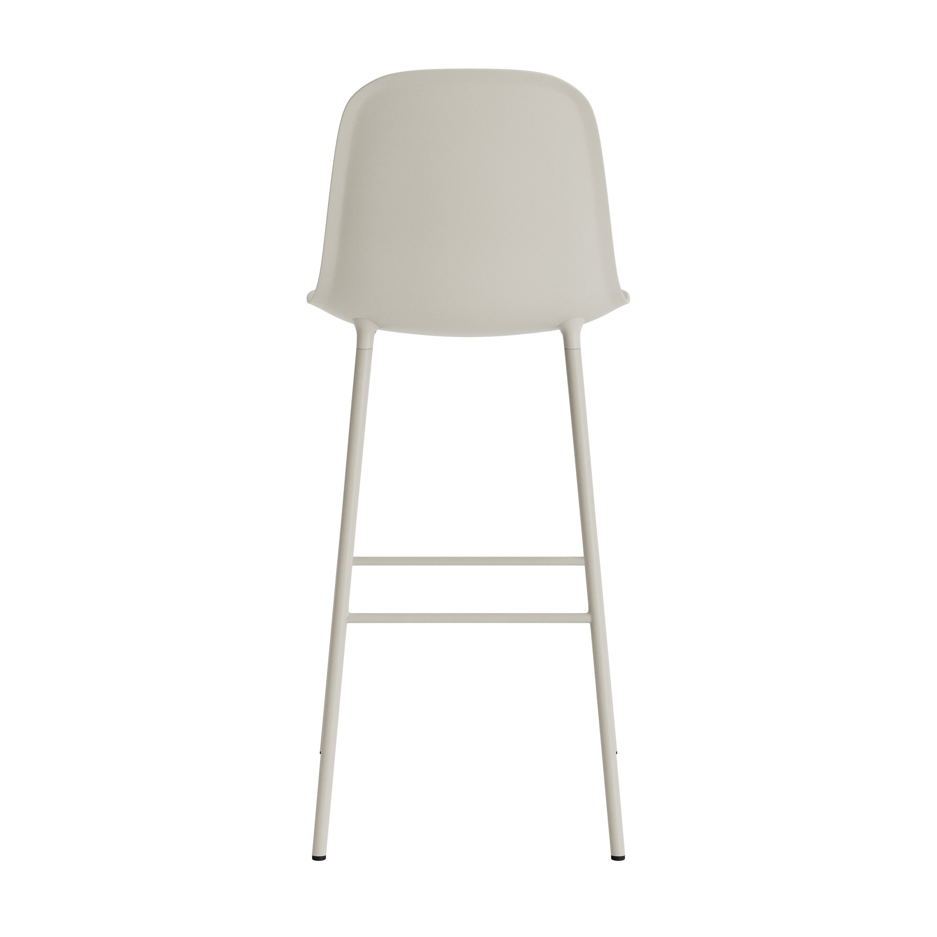 Normann Copenhagen Form Barkruk High 75 cm - Staal - Lichtgrijs