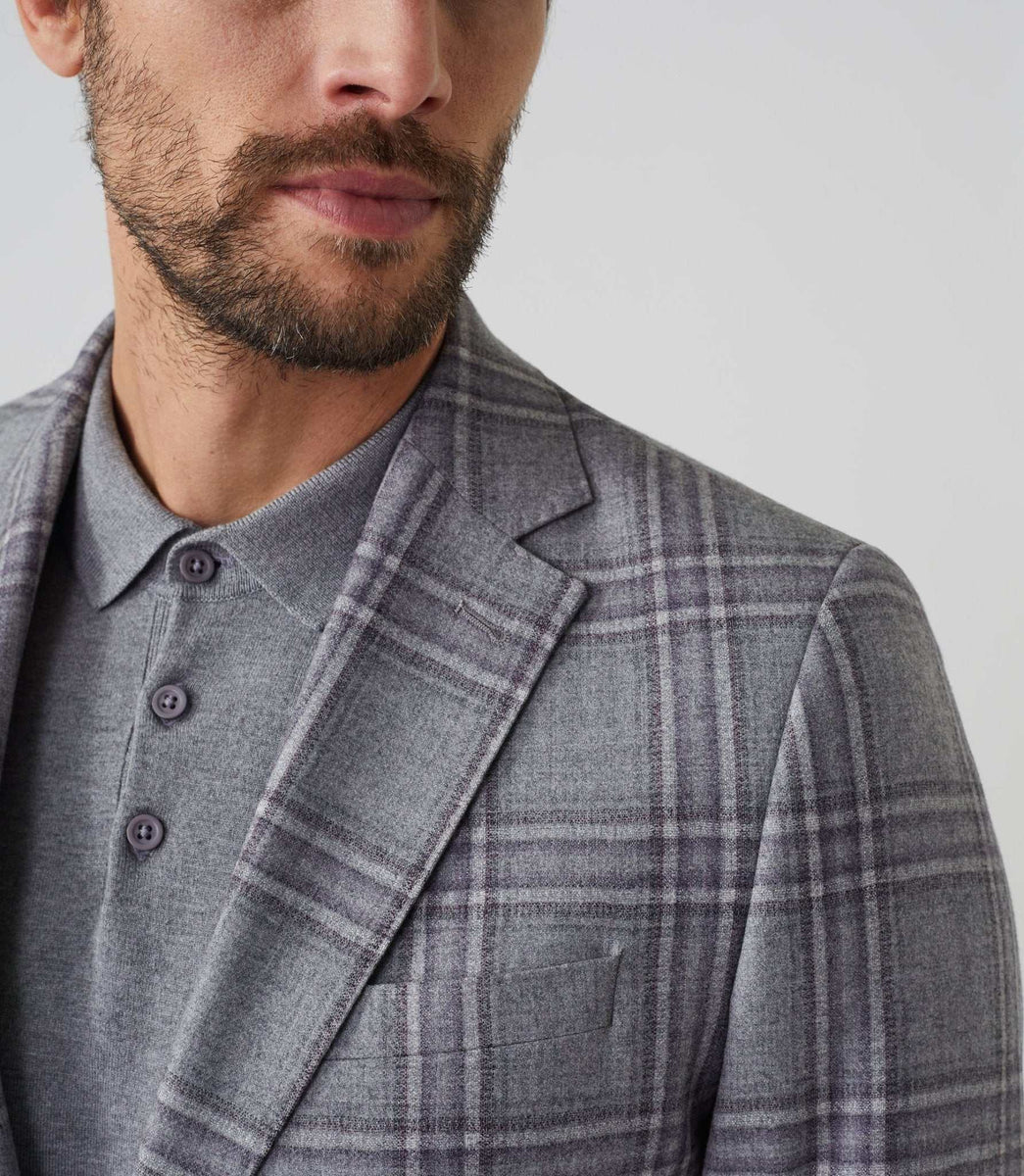 Costume carreaux gris 
