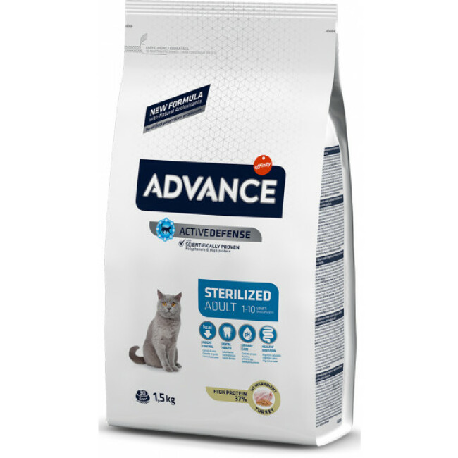 Croquettes Advance Sterilised Dinde pour chats