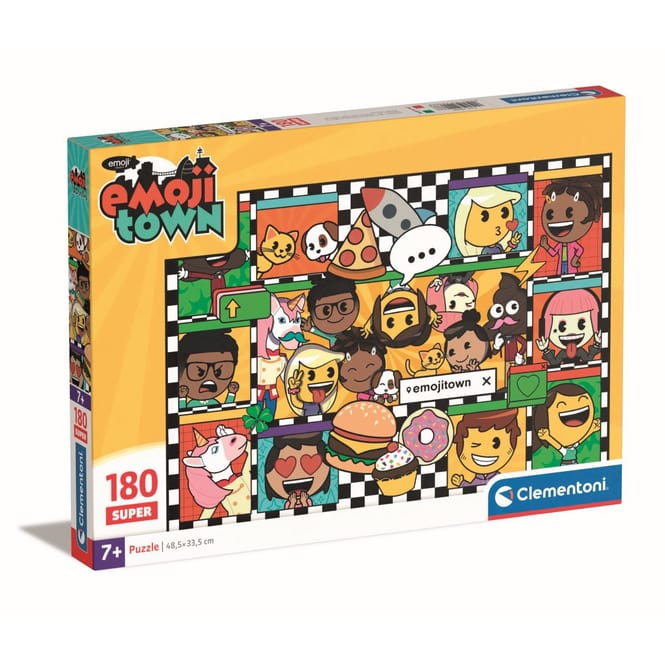 emoji Town - Puzzle - 180 Teile