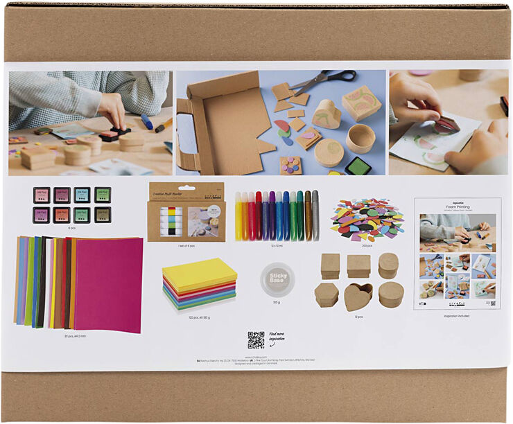 Creativ Company Mega DIY Mix Stempeltryk, Kort og æsker