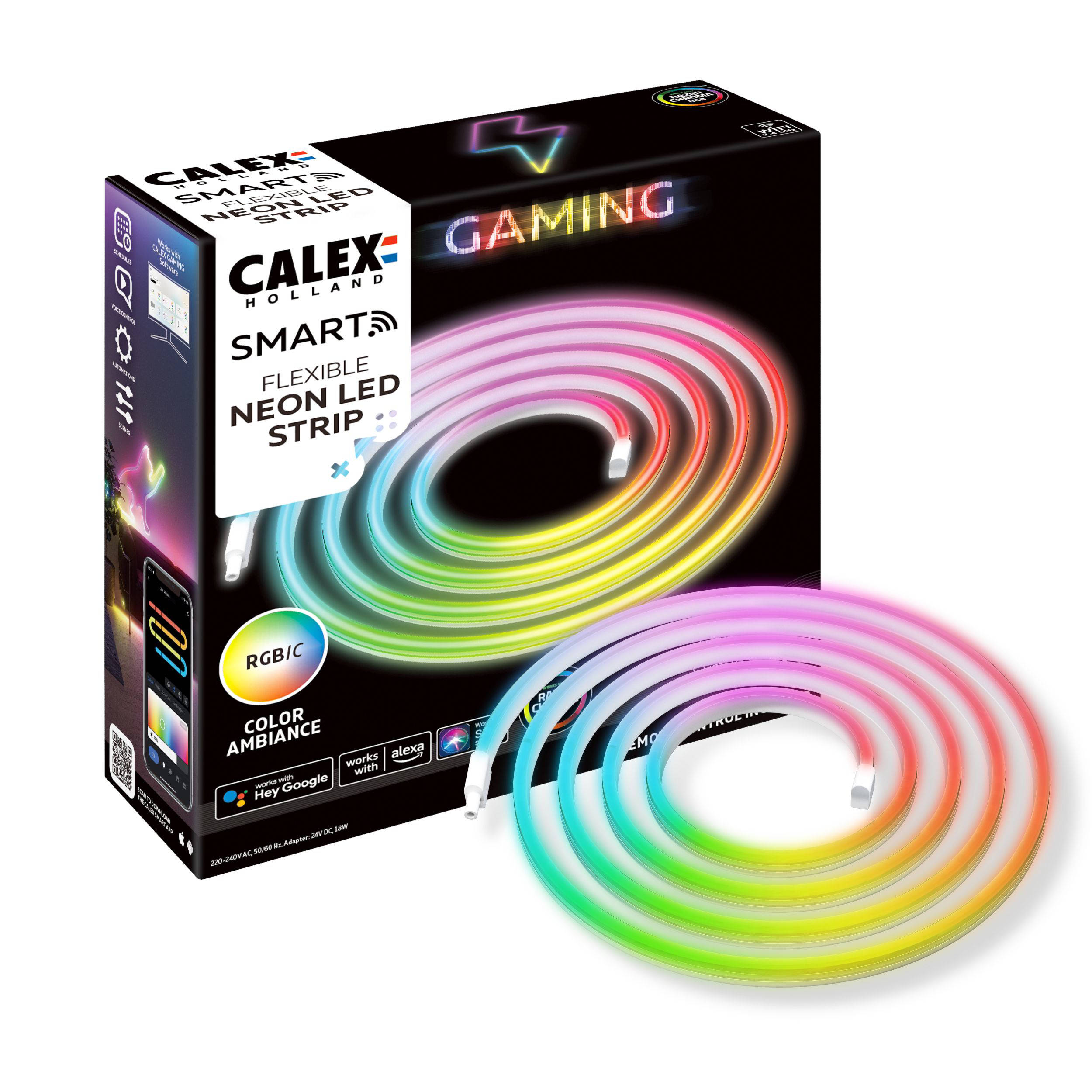 Calex Calex Gaming Neon Flex LED Strip - Razer Chroma Compatibel