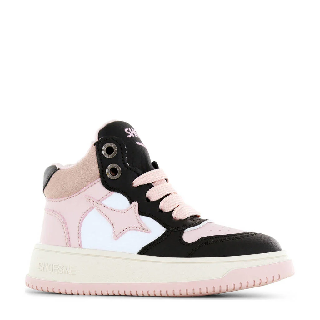 Shoesme sneakers lichtroze/zwart