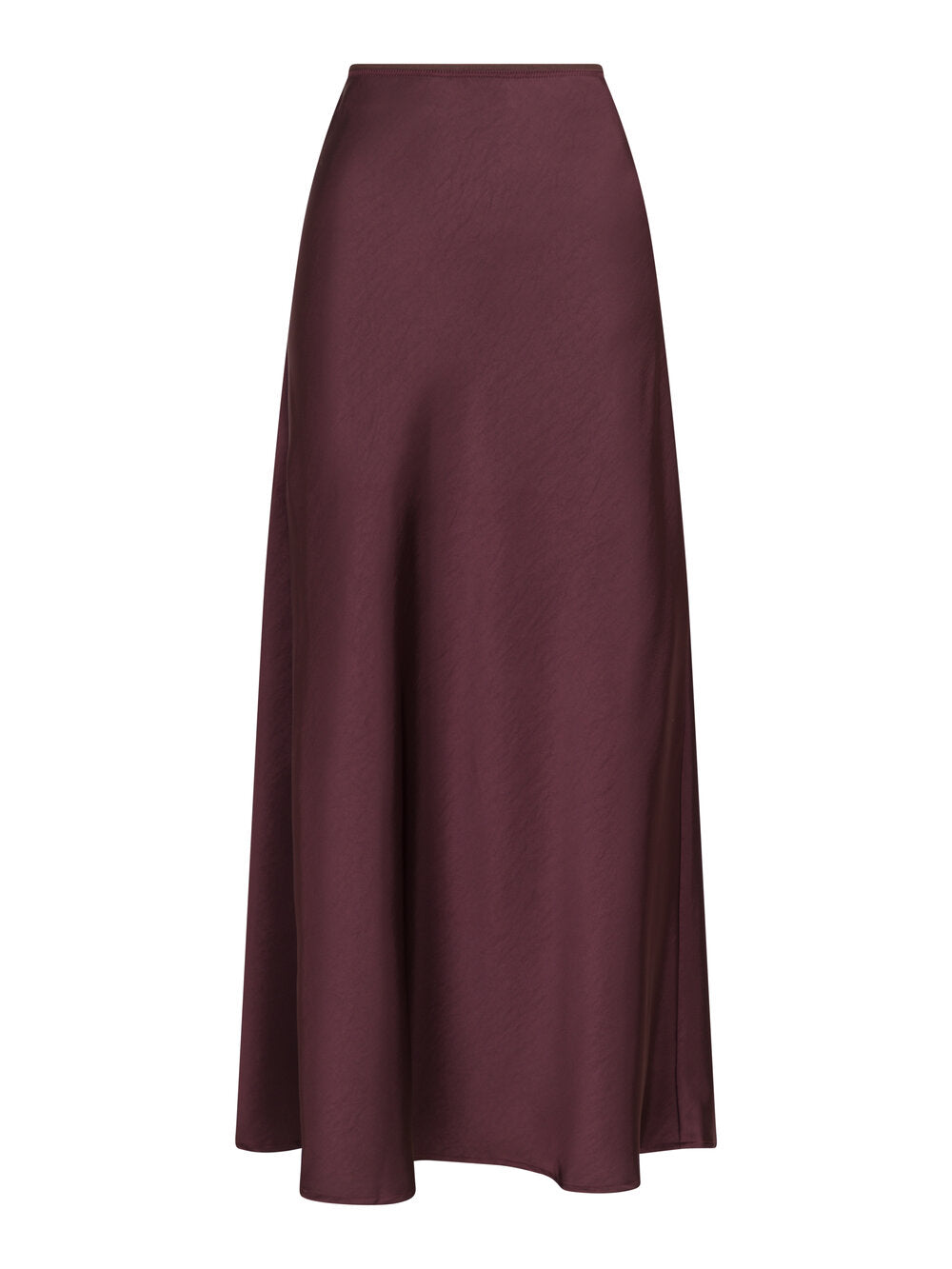 Neo Noir  Vicky Heavy Satinnederdel - Burgundy