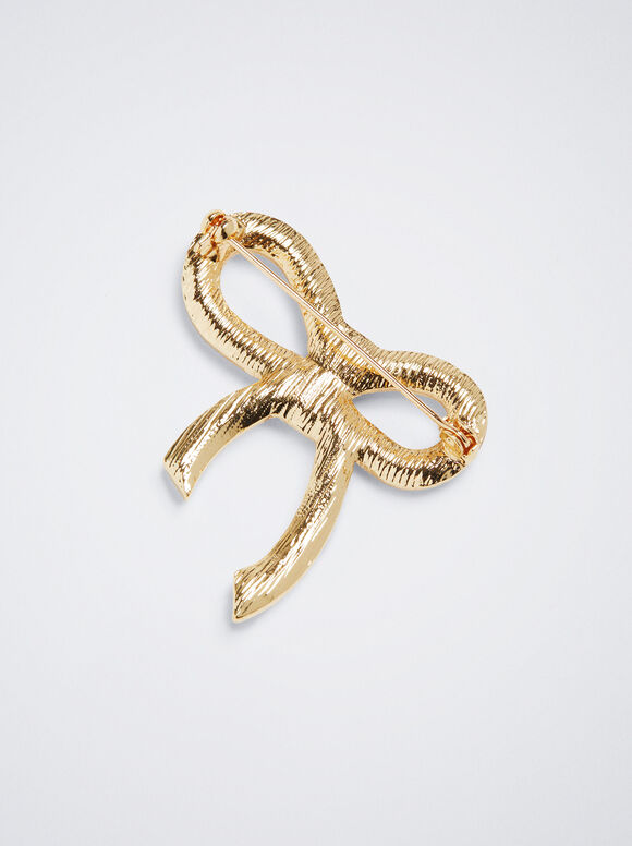 Broche com pérolas - Branco