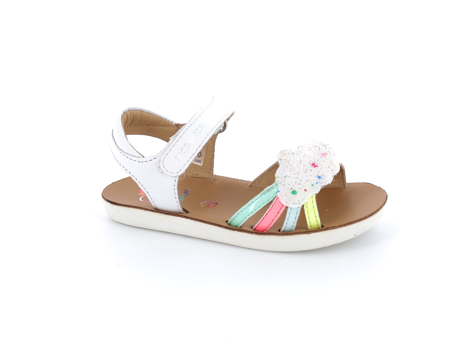 Shoopom-GOA MULTI K4MDNS0403 Cuir Blanc-Fushia