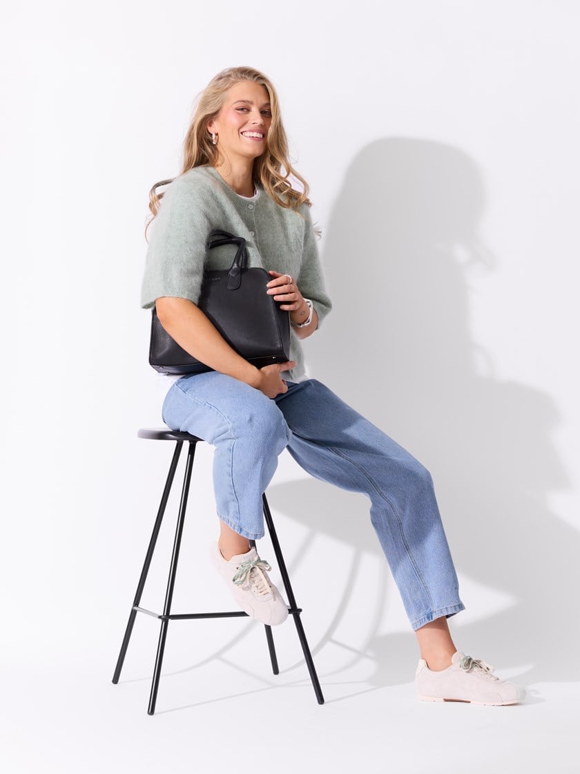 Chloe cardigan Aqua Gray