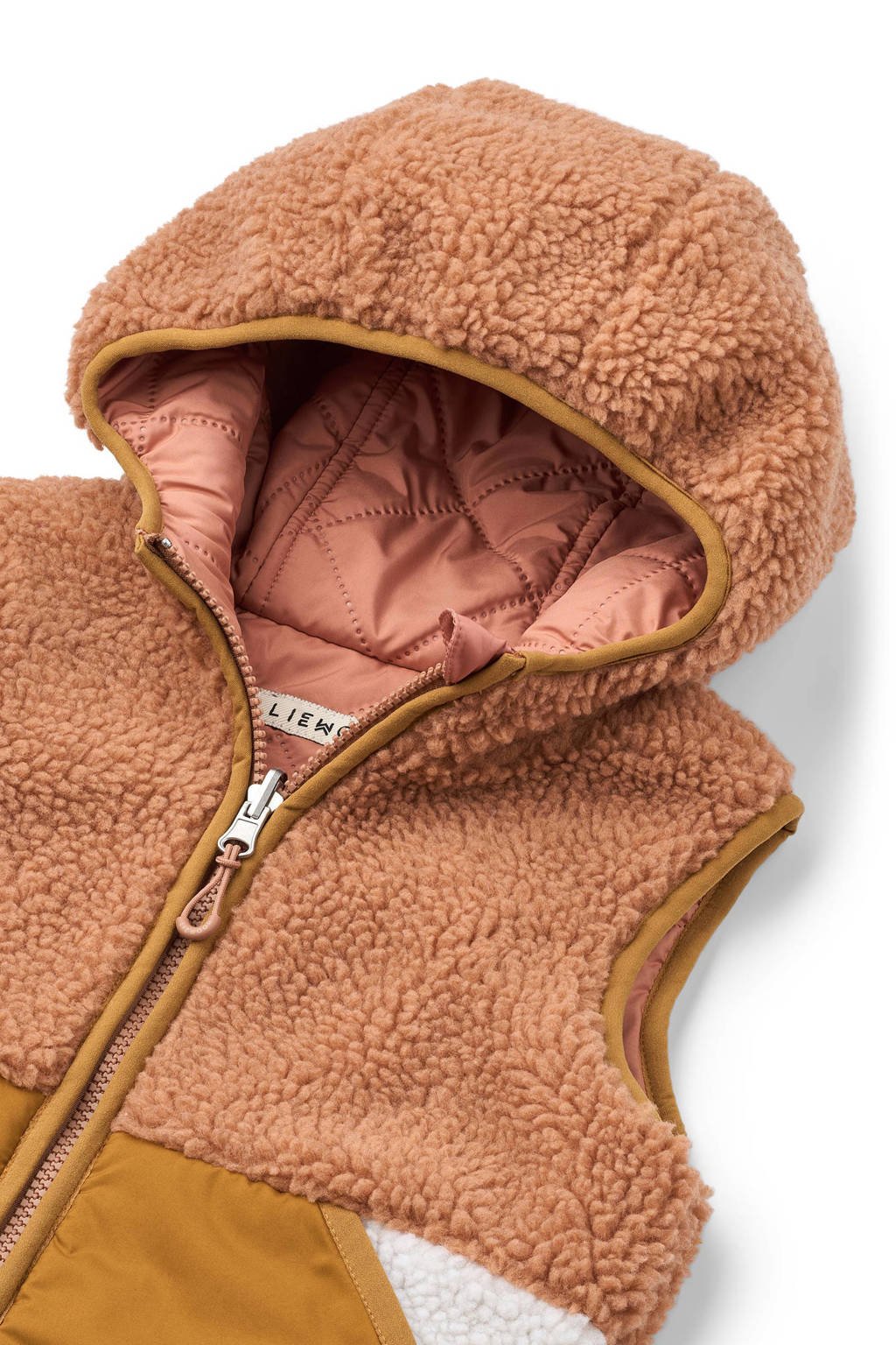 Liewood teddy reversible jas camel