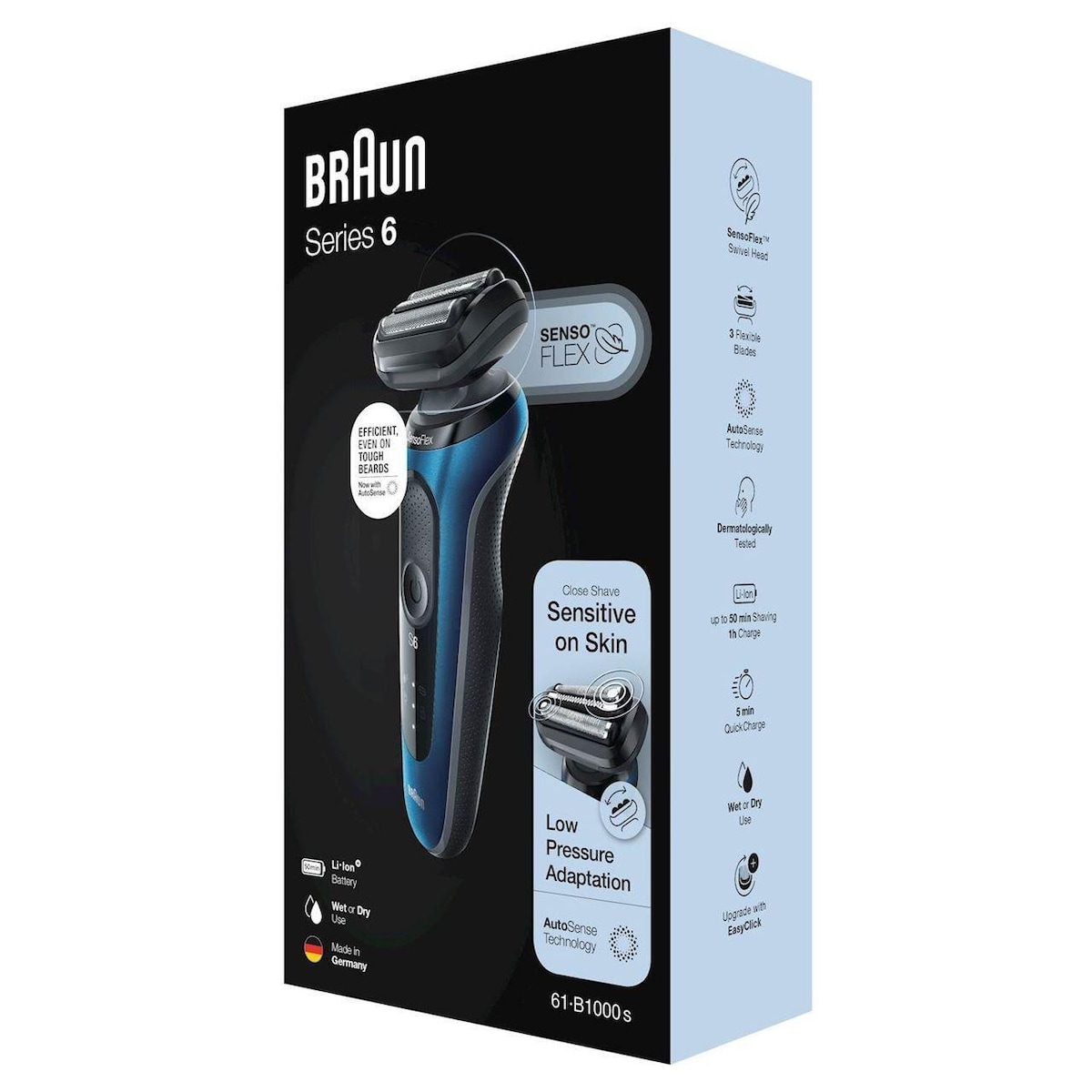 Braun Rakapparat Shaver 61-B1000s Blue