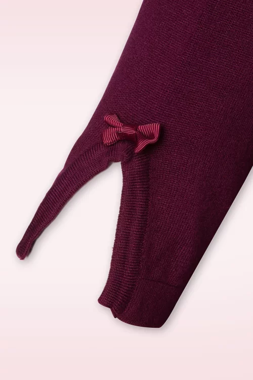 Banned Retro Addicted Trui in Aubergine