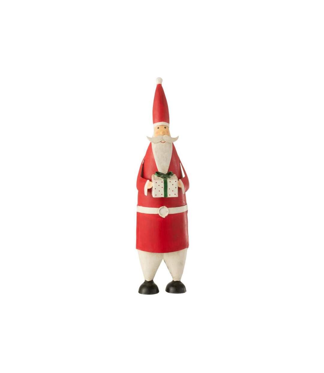 Paris Prix - Statuette Déco Père Noël cadeau 44cm Rouge