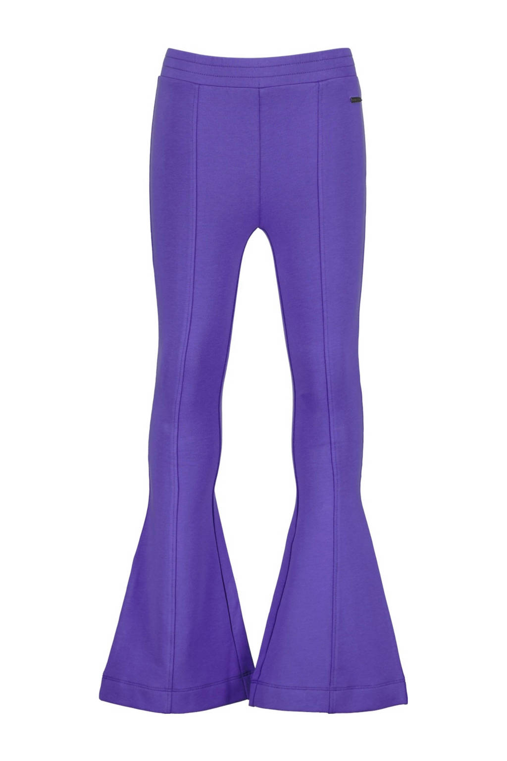 Raizzed high waist flared broek Melis paars