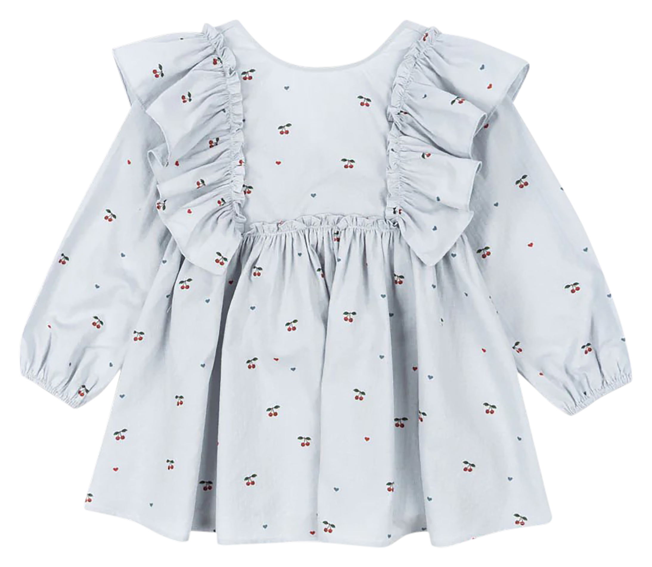 EVIA - Blouse ample imprimée en coton bio | Bleu