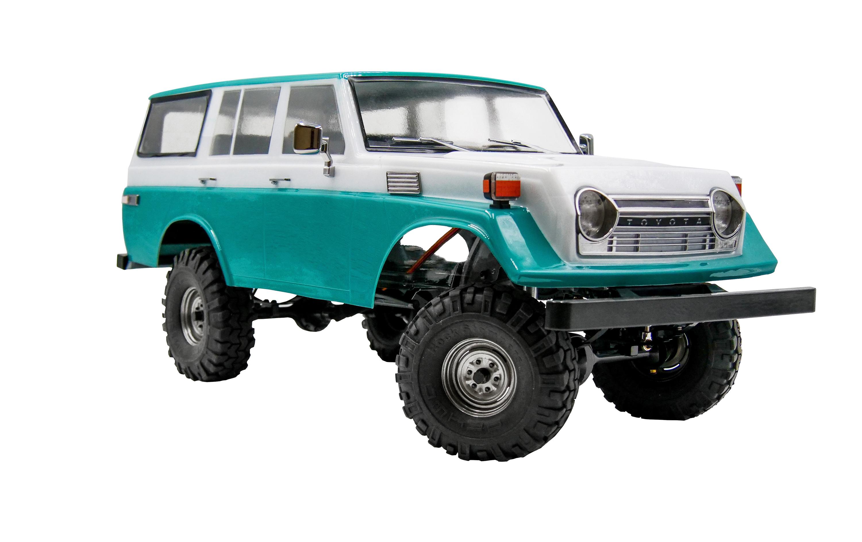 Karosserie Toyota Land Cruiser FJ55 1:10, unlackiert<br>Toyota Land Cruiser FJ55 Lexan Karosserie mit 313 mm Radstand