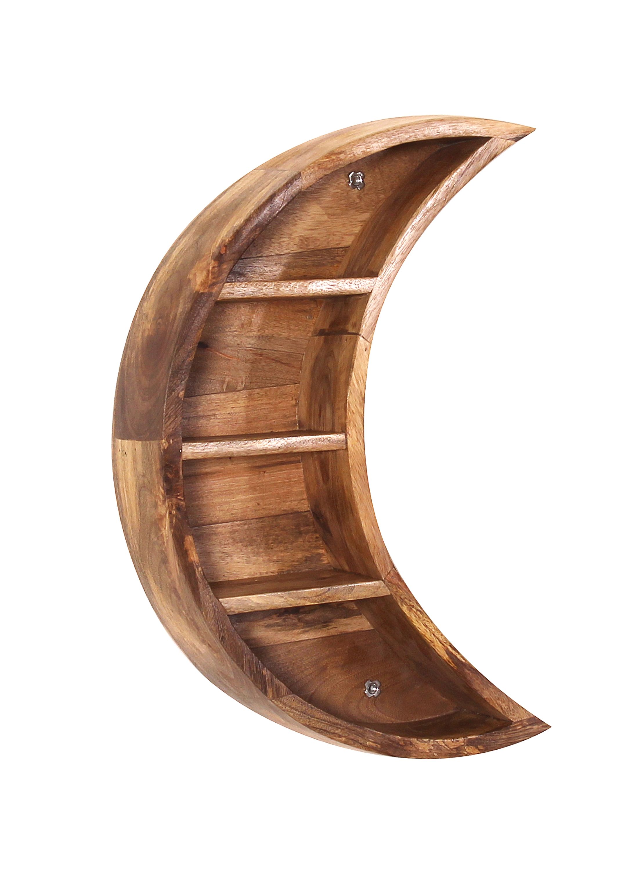 Wandregal Massivholz Bücherregal Holz Regal