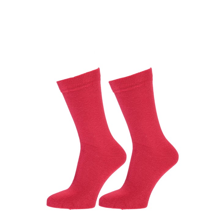 inSua-2-pack katoenen effen sokken