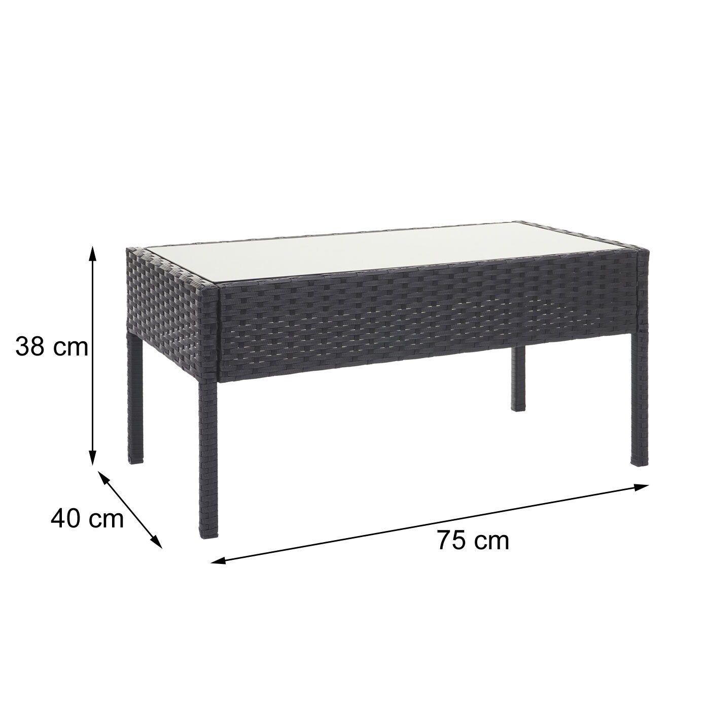Poly-Rattan Garnitur MCW-F56, Balkon-/Garten-/Lounge-Set Sitzgruppe ~ braun, Kissen dunkelgrau