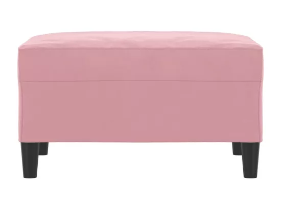 Repose-pied Rose 70x55x41 cm Velours