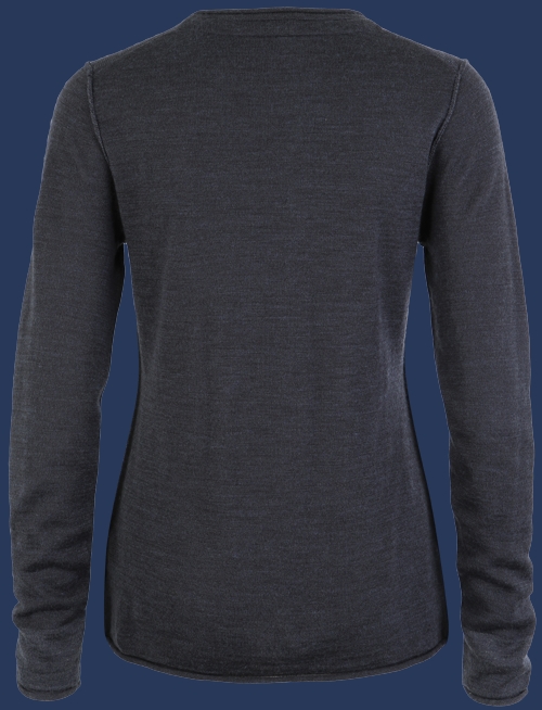 Damen Pullover 005 KoNitE, Indigo/Lightblue