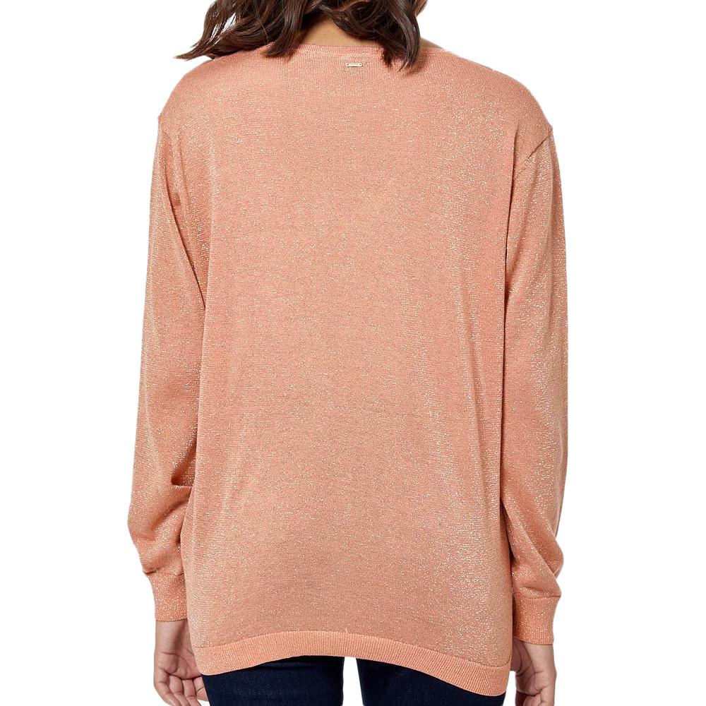 Kaporal Pull Pailleté Corail Femme Kaporal Janee